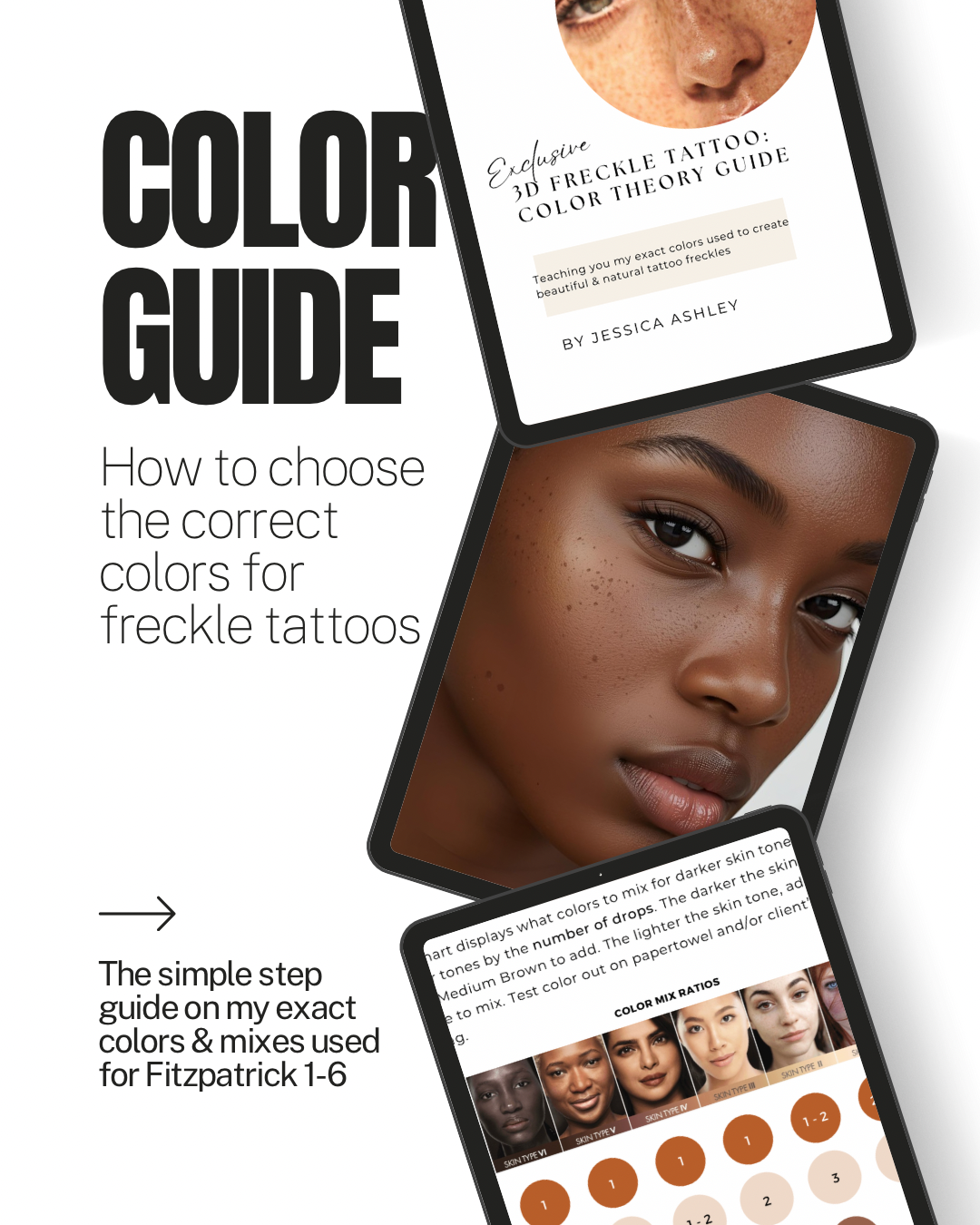 Tattoo Freckle Color Guide: Confident Color Selection for PMU Artists